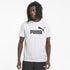 T-shirt bianca da uomo con logo sul petto Puma Essentials, Abbigliamento Sport, SKU a722000213, Immagine 0